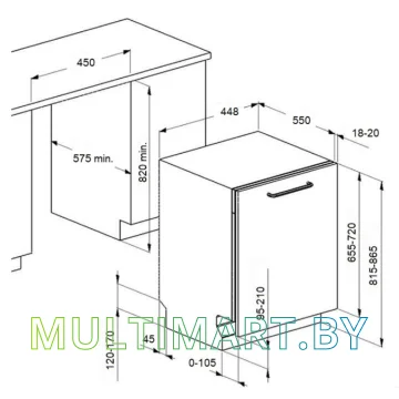Посудомоечная машина MAUNFELD MLP-082D Light Beam картинка 14